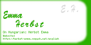 emma herbst business card